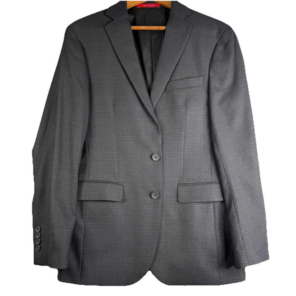 Kenneth Cole Gray Two-Button Sport Coat